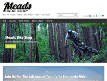 Tablet Screenshot of meadsbikeshop.com